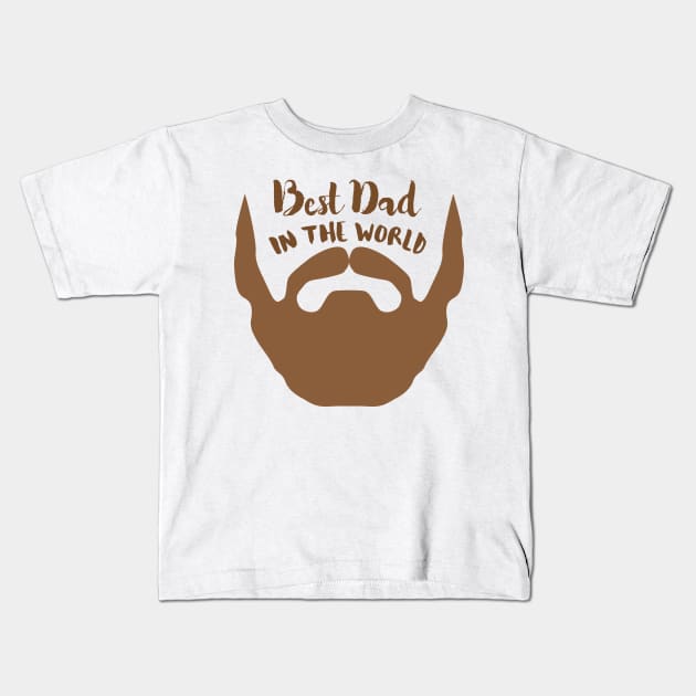 Best Dad in the World Funny Gift Father's Day Kids T-Shirt by DonVector